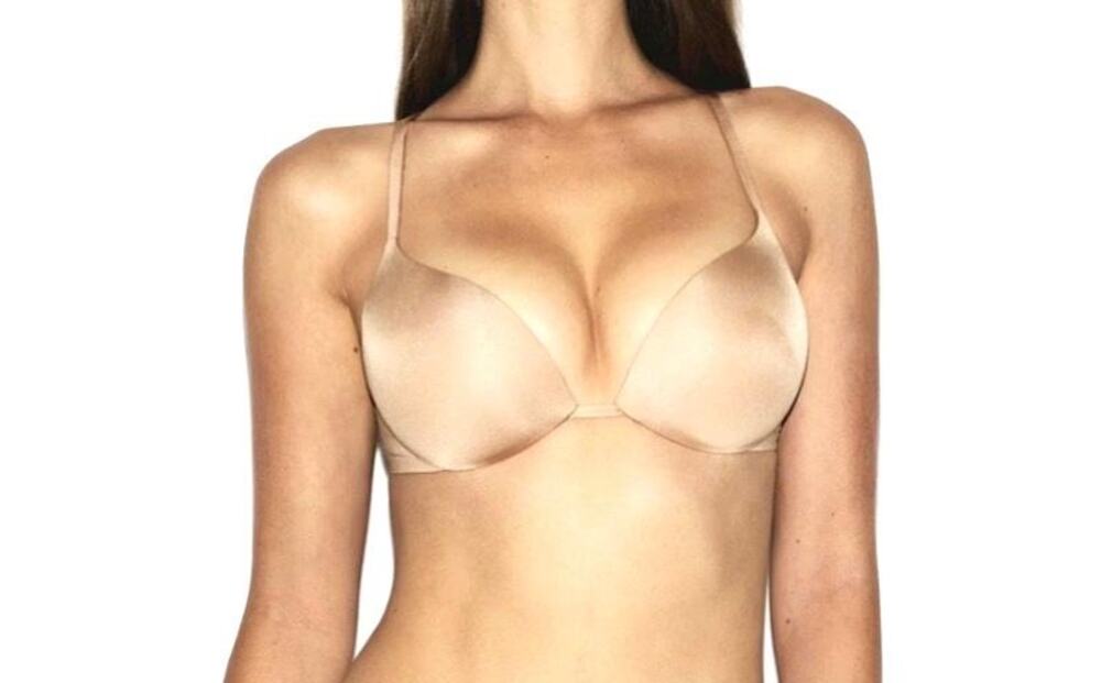 SKIMS Wireless Form Super Push Up Bra 42D Sand Nude Beige NWT